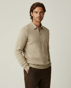 Jersey de hombre con cuello polo y cremallera - Gauthier