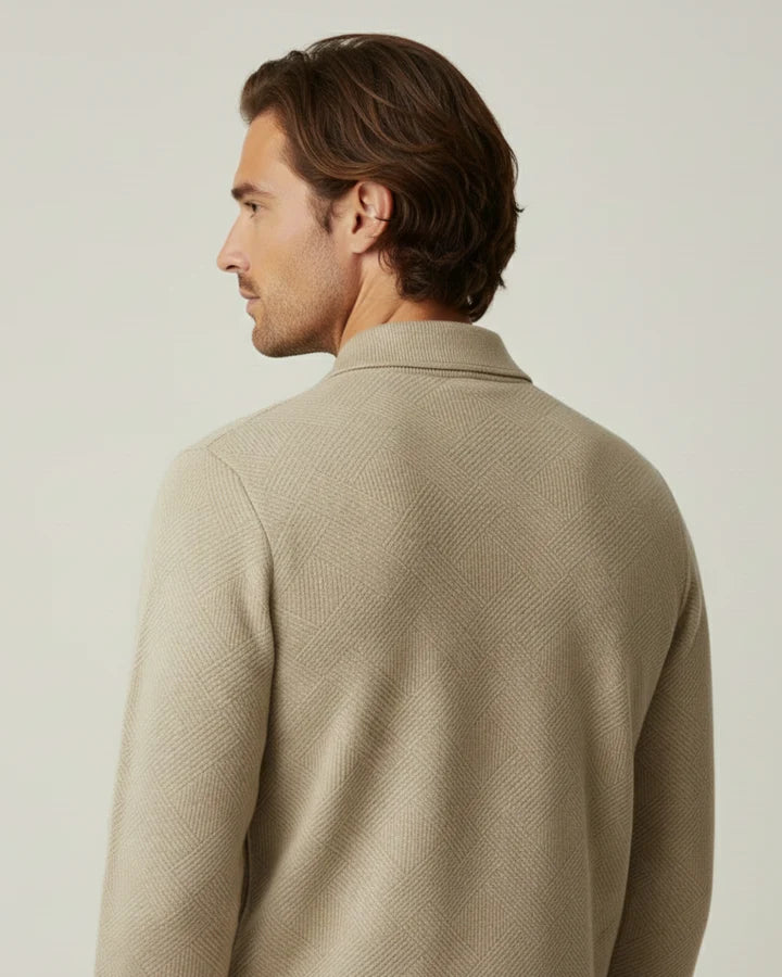 Jersey de hombre con cuello polo y cremallera - Gauthier