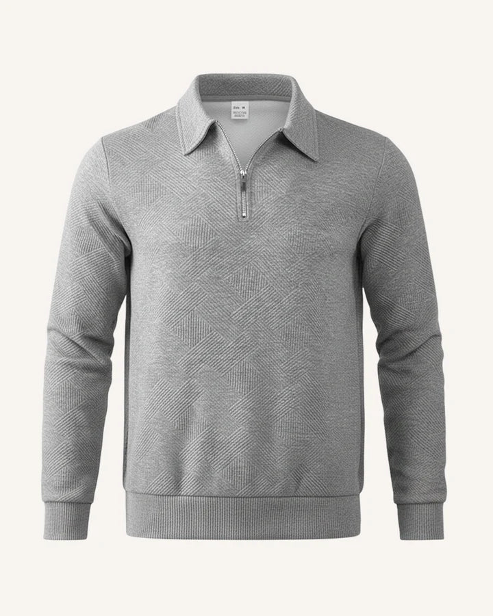 Jersey de hombre con cuello polo y cremallera - Gauthier