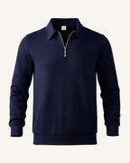 Jersey de hombre con cuello polo y cremallera - Gauthier