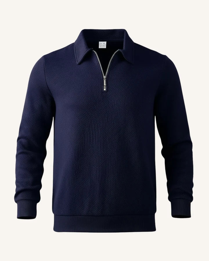 Jersey de hombre con cuello polo y cremallera - Gauthier