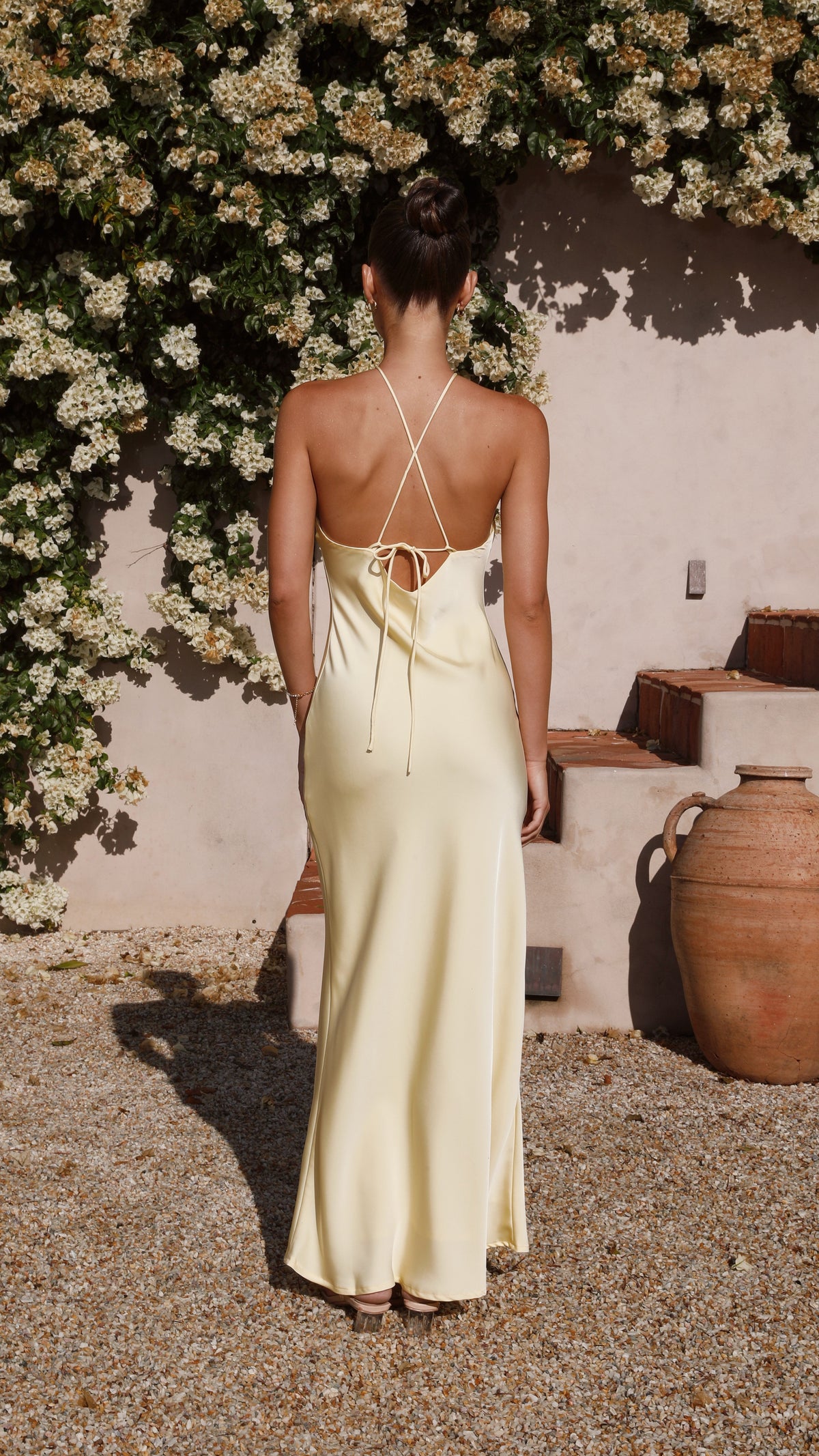 Vestido de fiesta largo halter para mujer - Marce