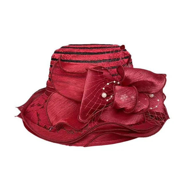 Elegante sombrero de ala ancha