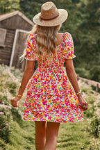 MADAY - Minivestido Floral con Mangas