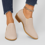 Zapatos oxford veganos para mujer relieve geométrico - Marcy