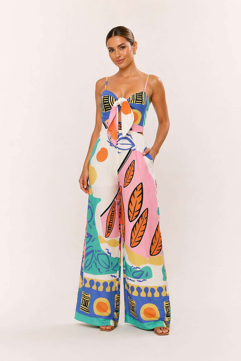 Mono largo mujer estampado verano elegante - Ottilie