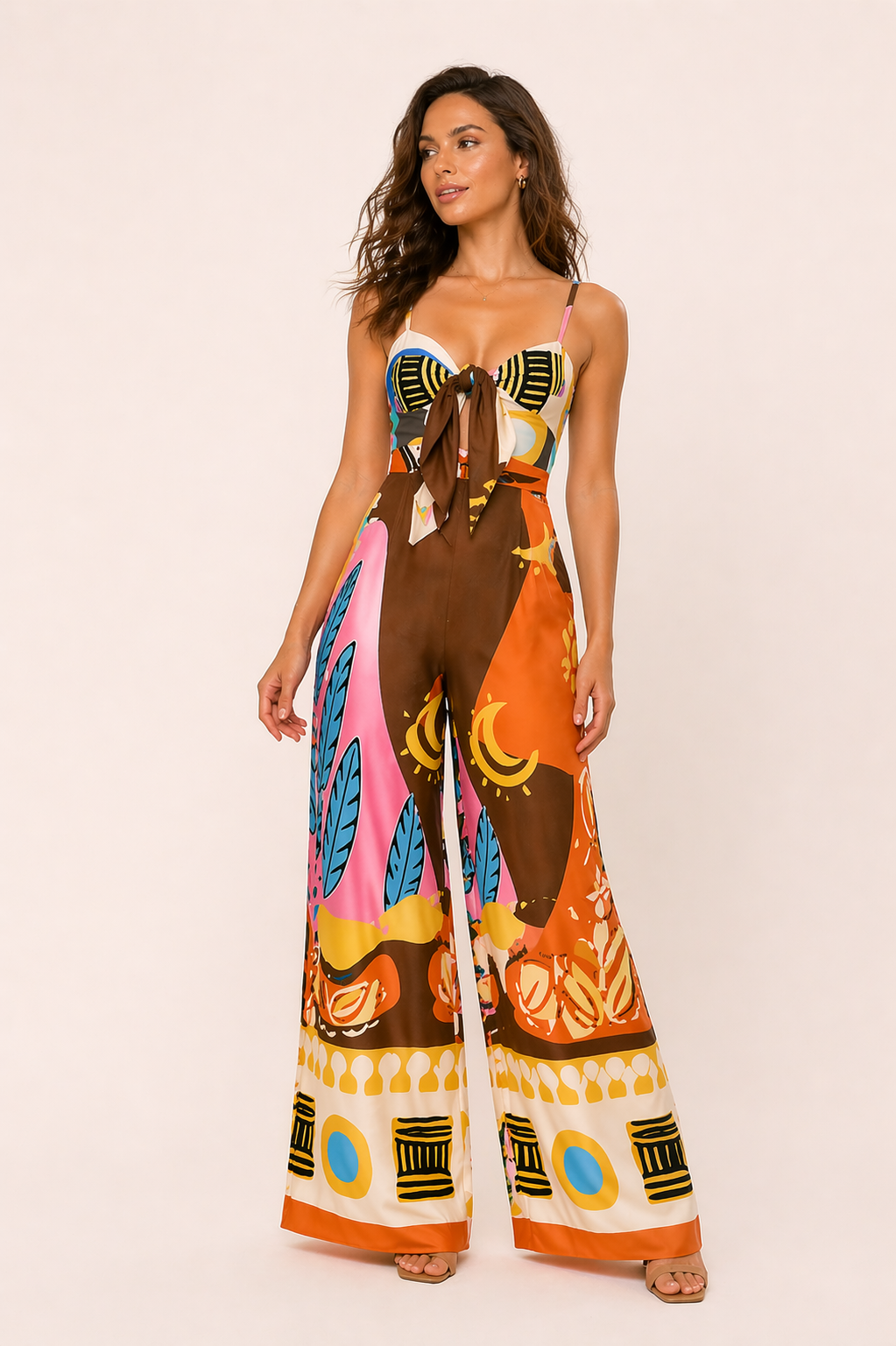Mono largo mujer estampado verano elegante - Ottilie