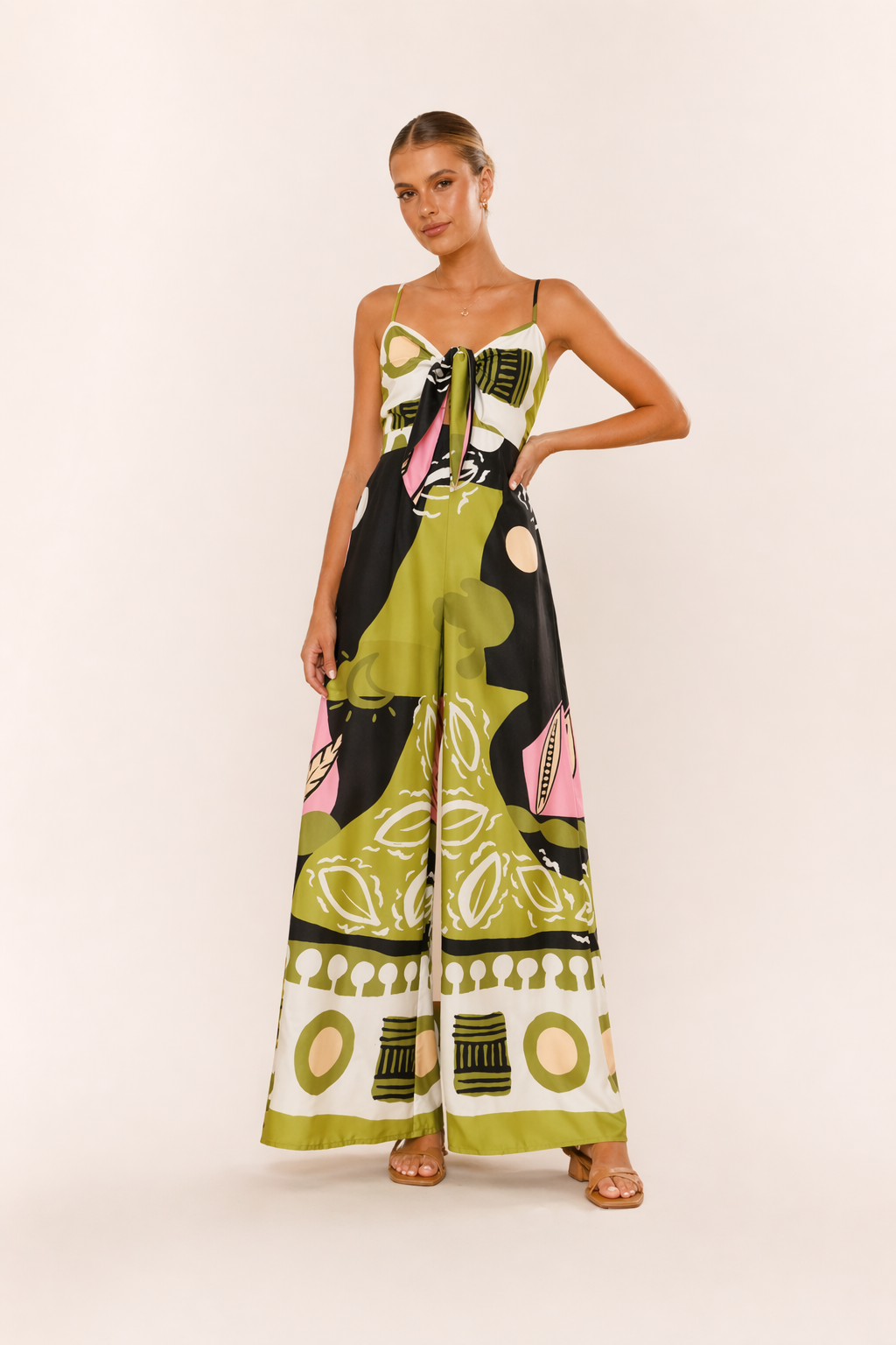 Mono largo mujer estampado verano elegante - Ottilie