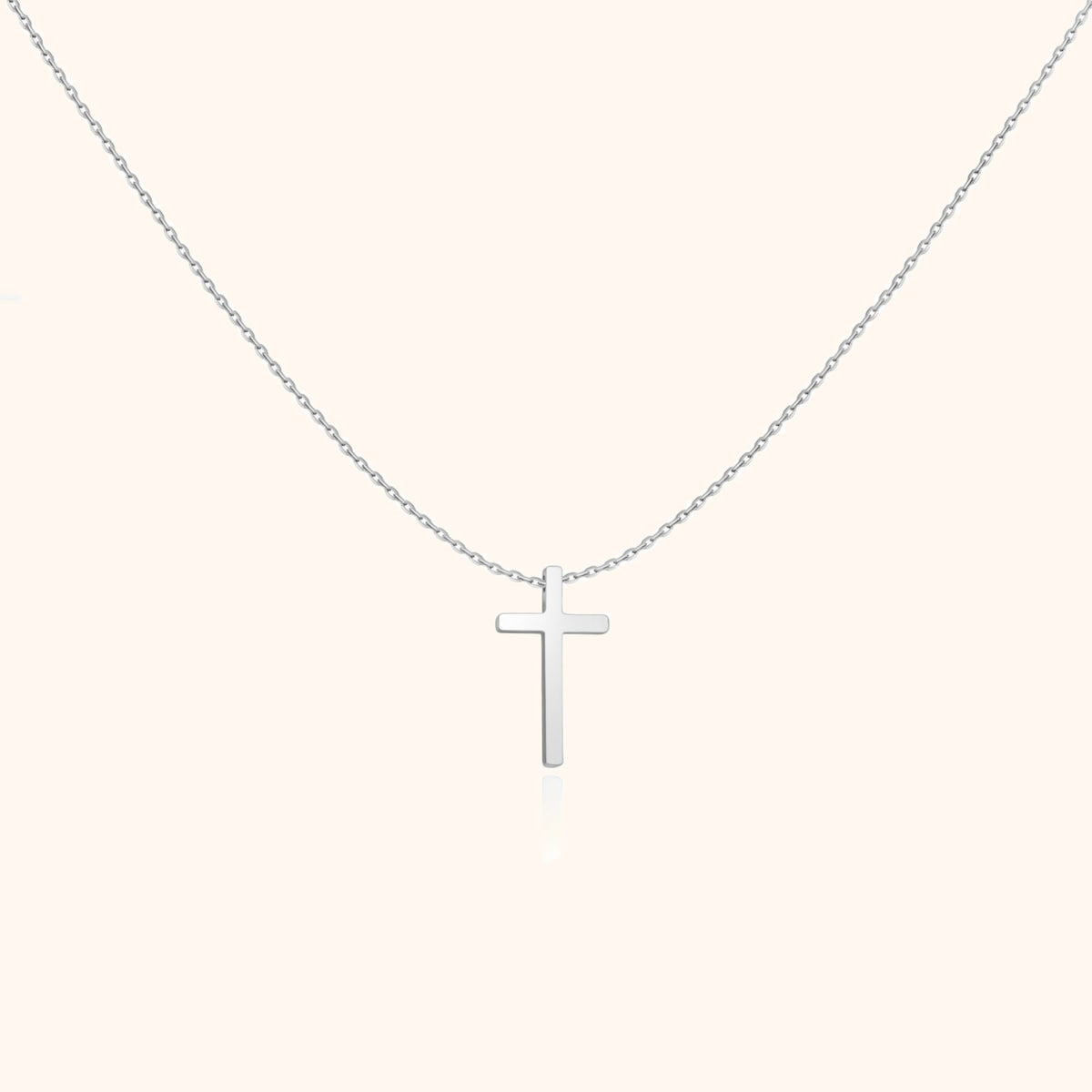 Collar de joyería para mujer cruz central