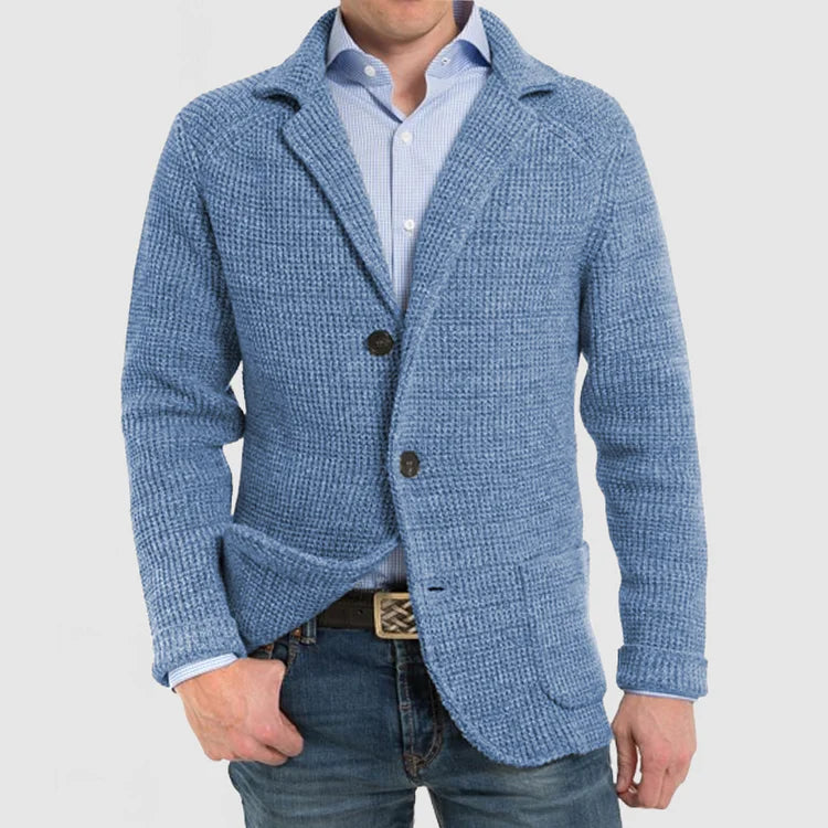 Elegante cárdigan de hombre para los negocios y el ocio
