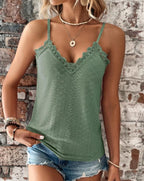 Emily - Top de encaje con cuello en V