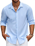 Elegante camisa informal de caballero para cualquier ocasión