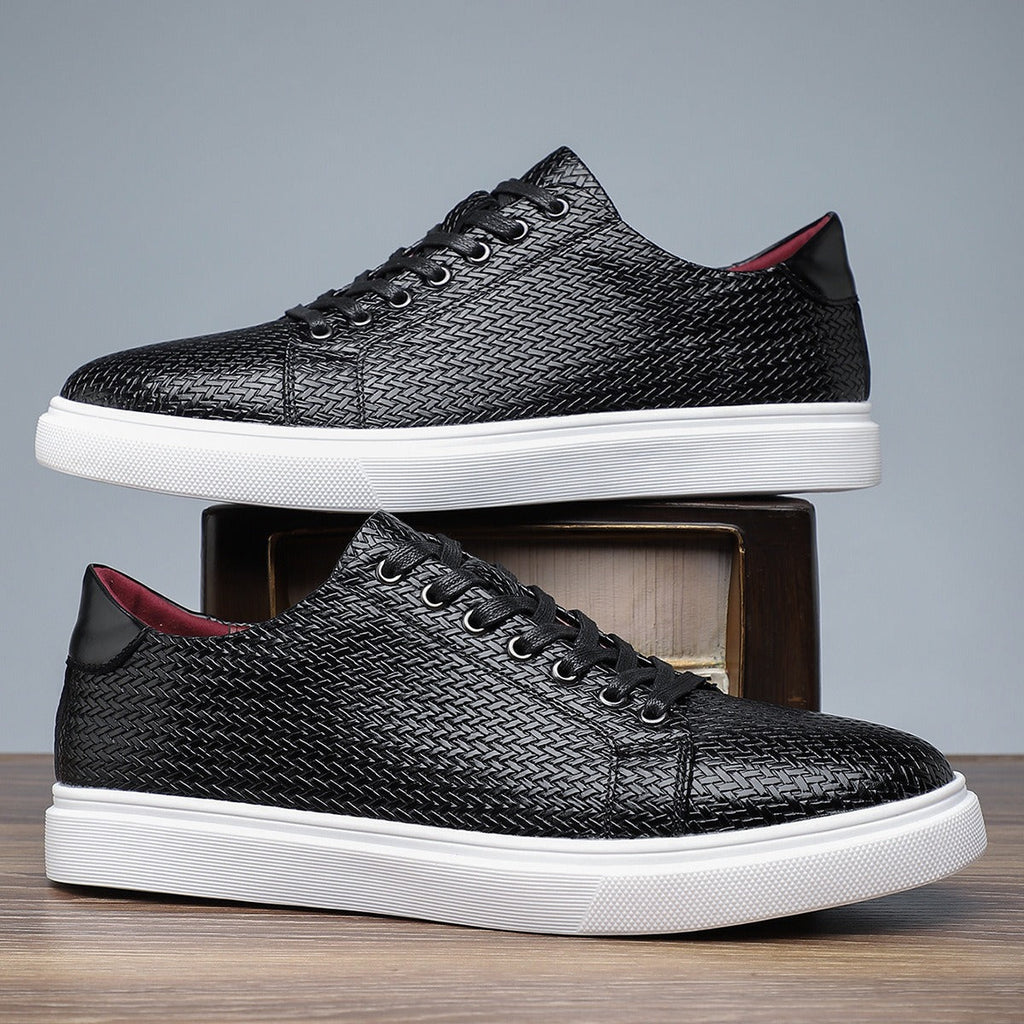 Zapatillas bajas para hombre de piel sintética grabada estilo casual - Álvaro