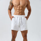 Pantalón corto para hombre de algodón deportivo corte recto - Iván