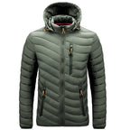 Chaqueta acolchada ligera para hombre con capucha - Sverre