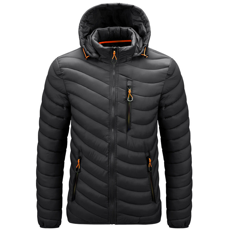 Chaqueta acolchada ligera para hombre con capucha - Sverre