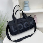 Bolso deportivo para mujer con compartimento independiente y diseño cilíndrico - Lía