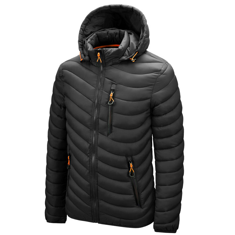 Chaqueta acolchada ligera para hombre con capucha - Sverre