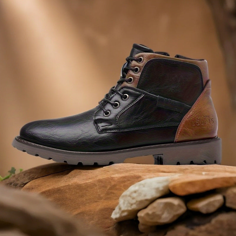 Botas de cuero para hombre con suela antideslizante - Jason