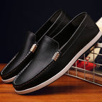 Mocasines para hombre de piel sintética con suela flexible estilo casual - Marcos