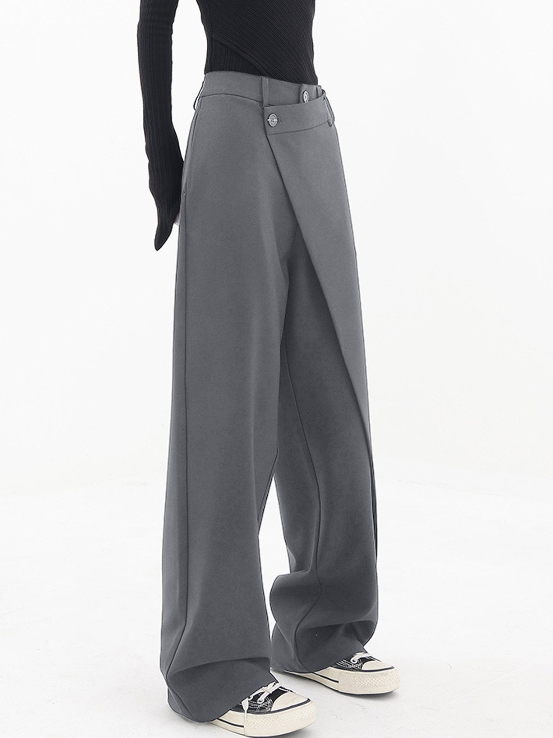 Pantalón para mujer de pierna ancha con cintura estructurada - Arleth