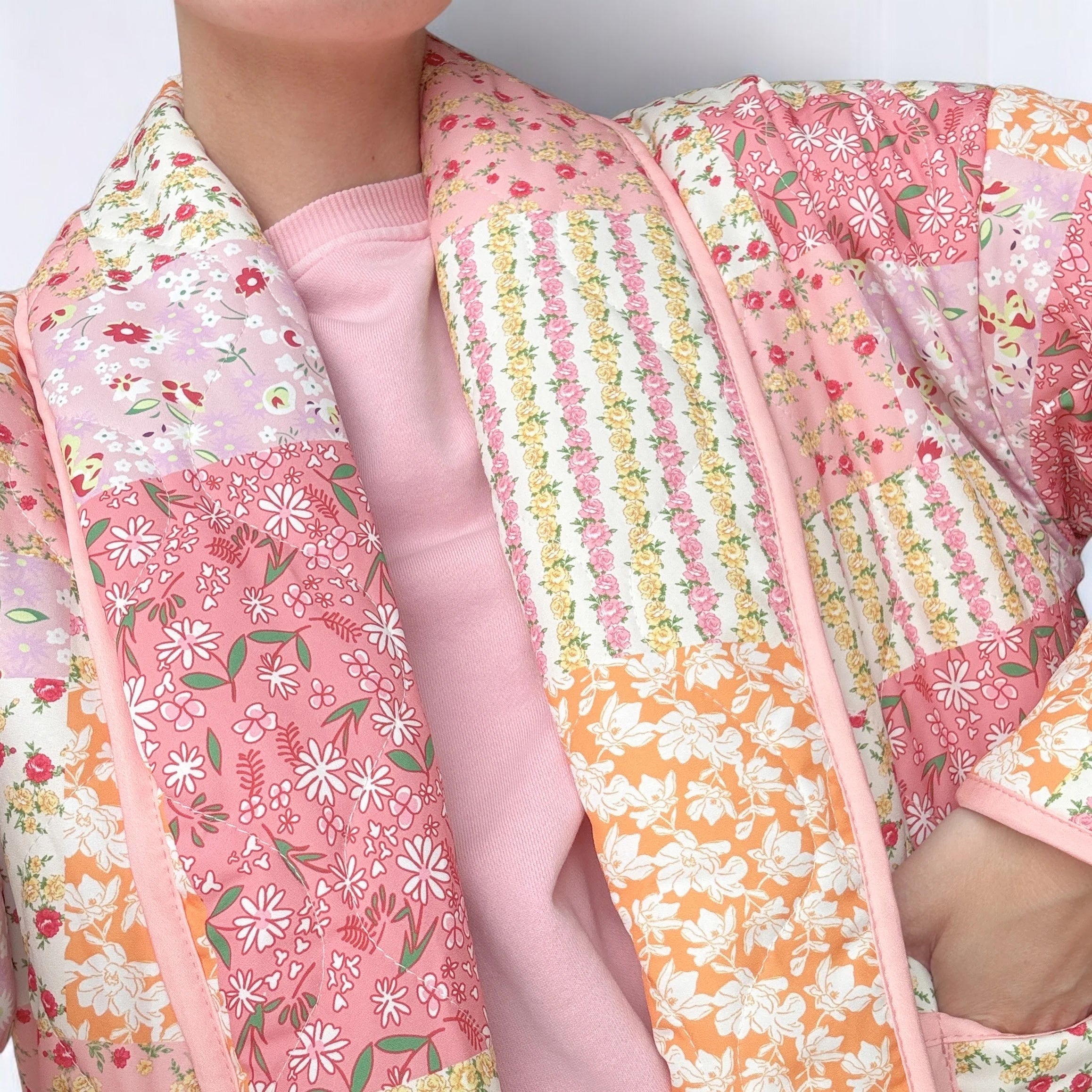 Chaqueta acolchada para mujer floral - Eirlys