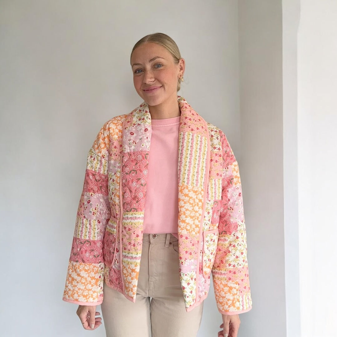Chaqueta acolchada para mujer floral - Eirlys