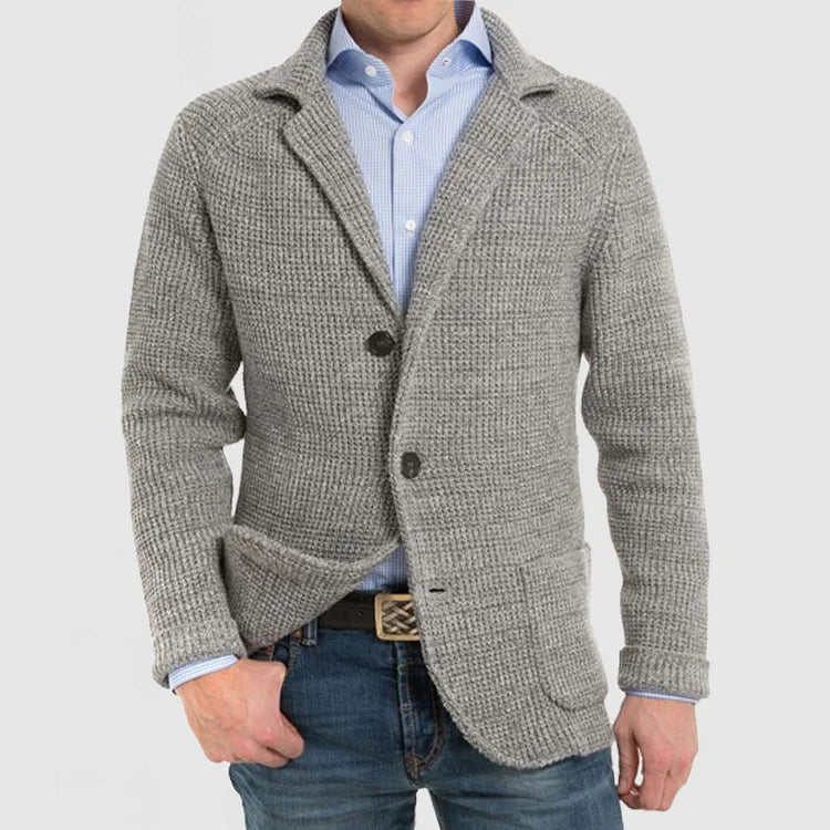 Elegante cárdigan de hombre para los negocios y el ocio