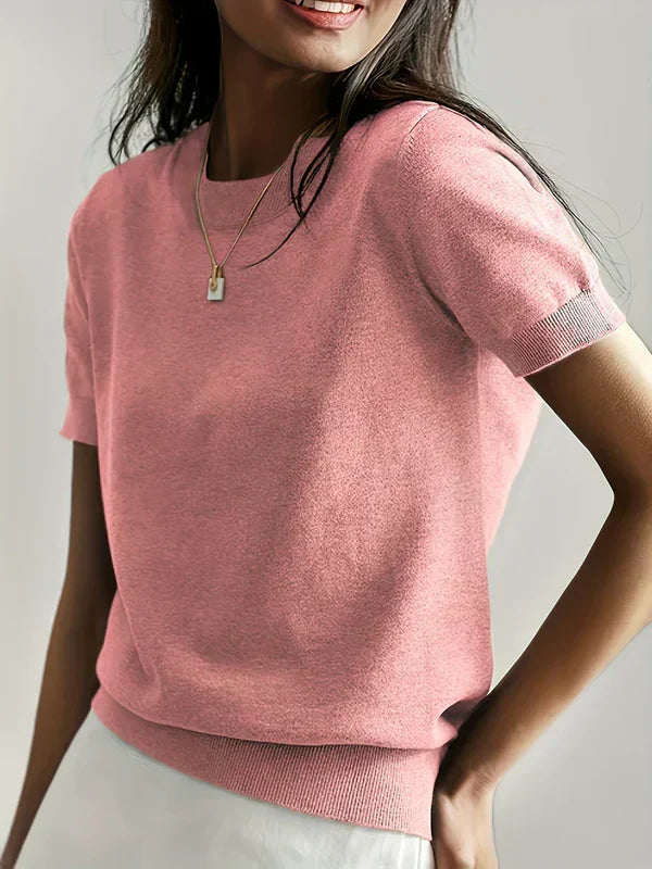 Magdalena - Jersey casual de primavera con mangas cortas