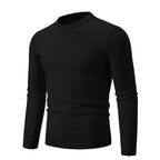Pullover de punto para hombre de manga larga y cuello redondo - Odrin