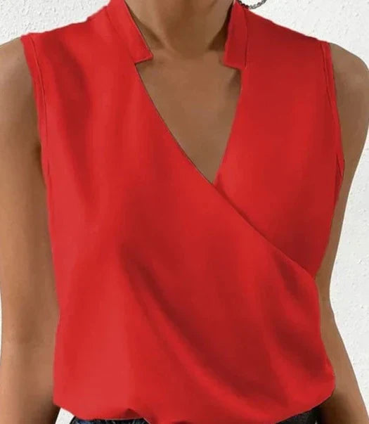 Elena - Elegante top sin mangas - atemporal, estiloso y versátil