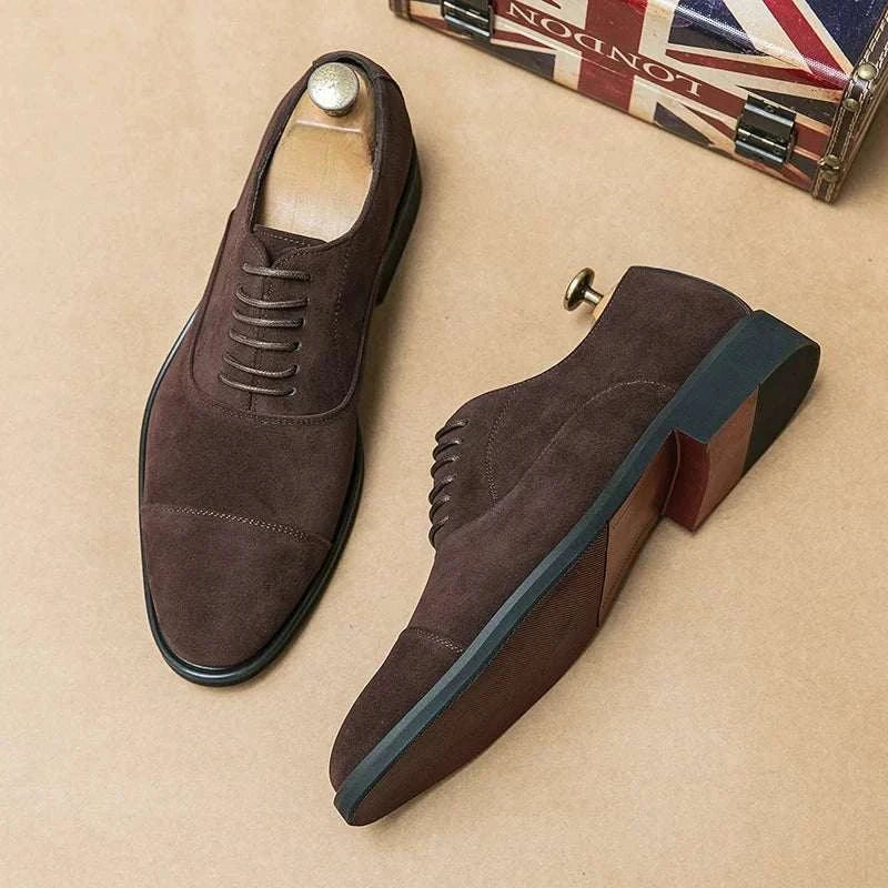 Zapatos elegantes de ante para hombre - Marcello