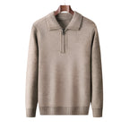 Jersey de punto con media cremallera para hombre - Lauro