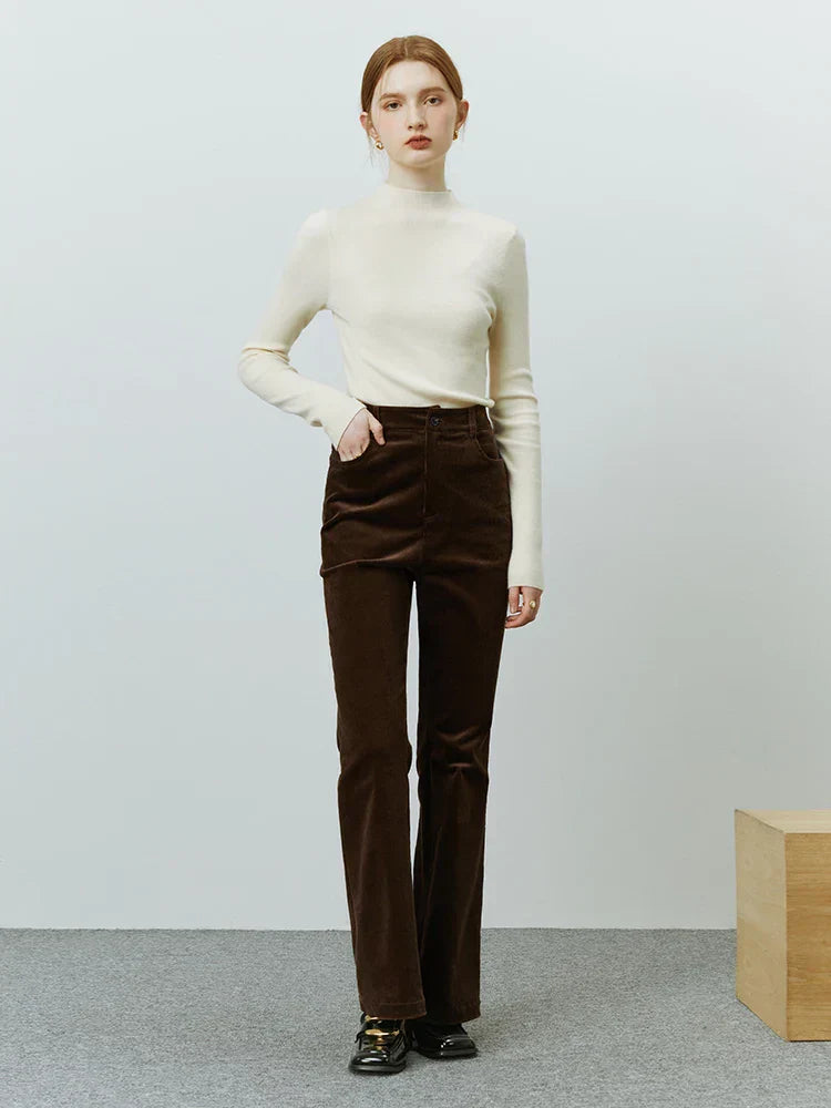Pantalón de pana para mujer de silueta recta - Ailbhe