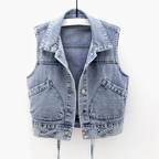 Caroline - Cárdigan Denim Clásico