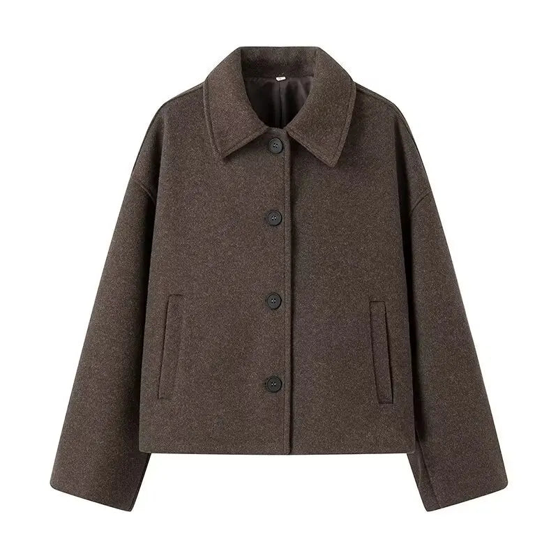 Chaqueta soft cuello alto - Irvène