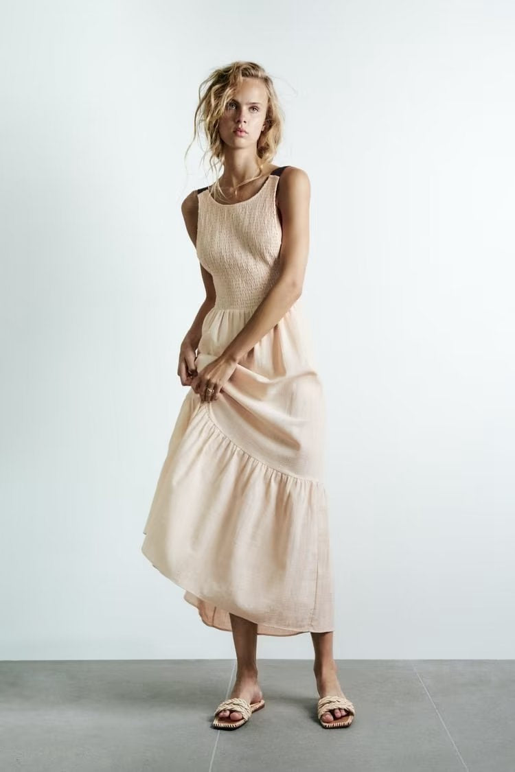 Aranza Vestido de verano con espalda baja