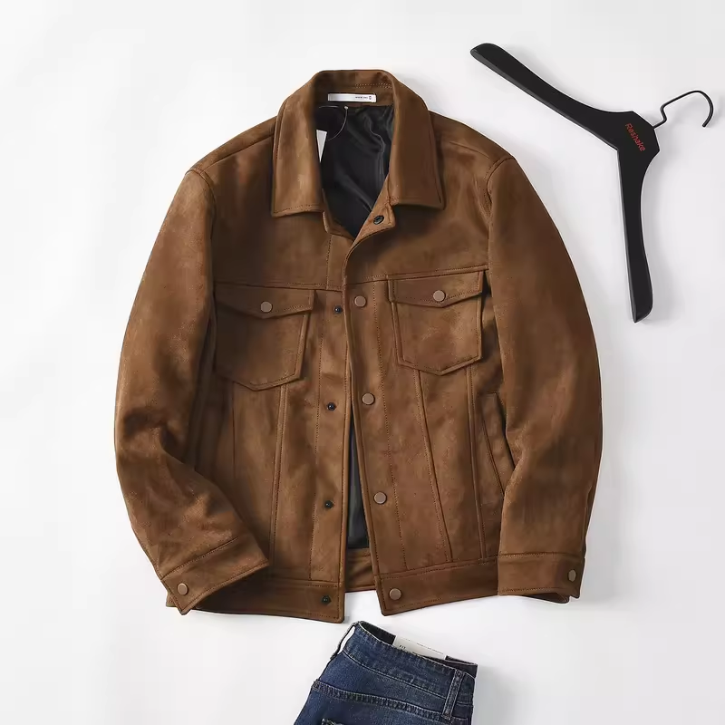 Chaqueta para hombre efecto ante - Leven