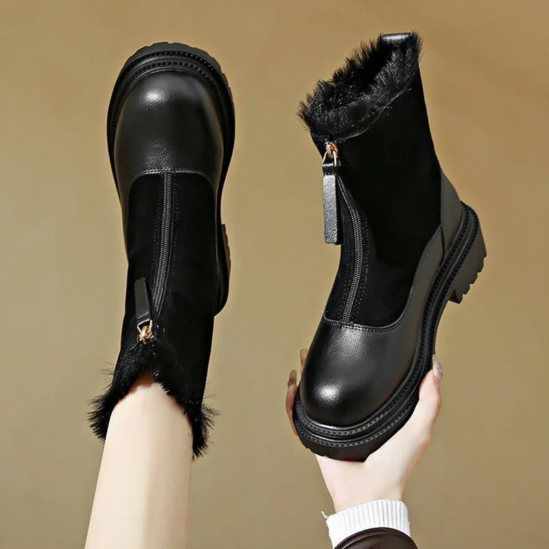 Botas de invierno para mujer estilo elegante- Naveen