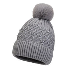 Gorro tejido para mujer con pompón - Kiremo