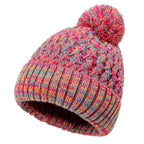 Gorro tejido para mujer de una capa con pompón - Kireva