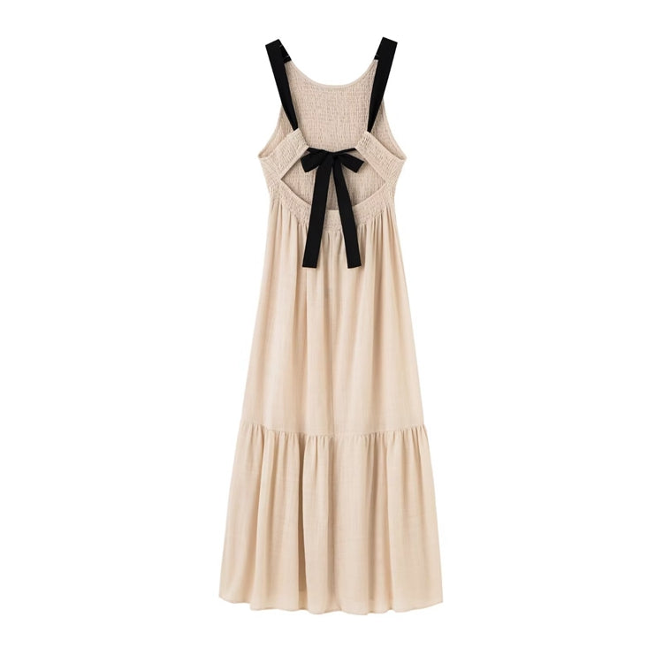 Aranza Vestido de verano con espalda baja