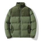 Chaqueta unisex acolchada con detalles de pana - Aiden