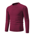 Pullover de punto para hombre de manga larga y cuello redondo - Odrin