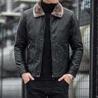 Chaqueta para hombre con cuello de lana - Romain