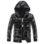 Chaqueta acolchada para hombre efecto vinilo con capucha - Lanuz