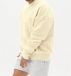 Nathan - Jersey casual de cuello redondo para hombre