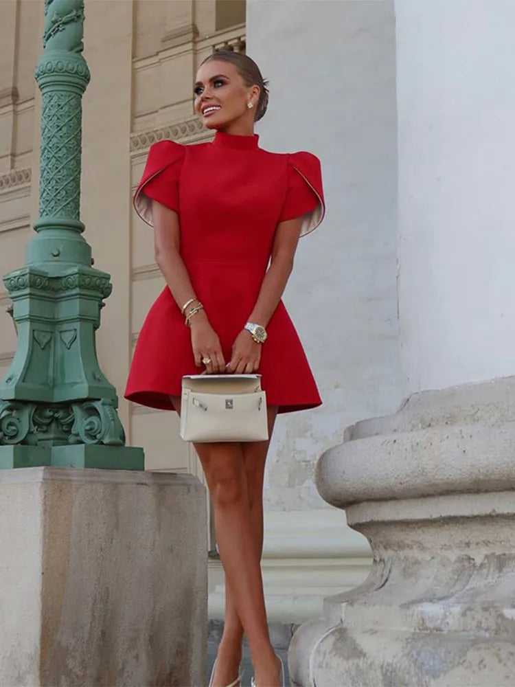 Maddie - Vestido favorecedor con detalle de lazo