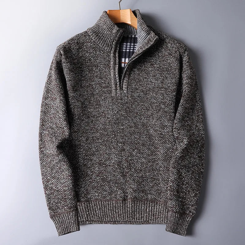 Sueter de lana para hombre con cremallera - Darven
