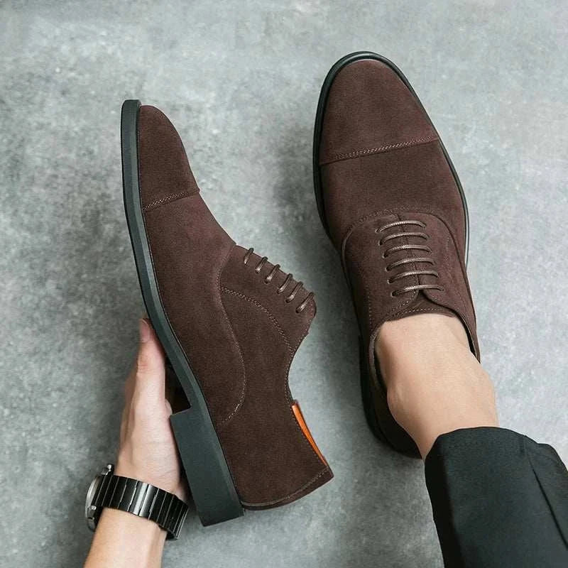 Zapatos elegantes de ante para hombre - Marcello